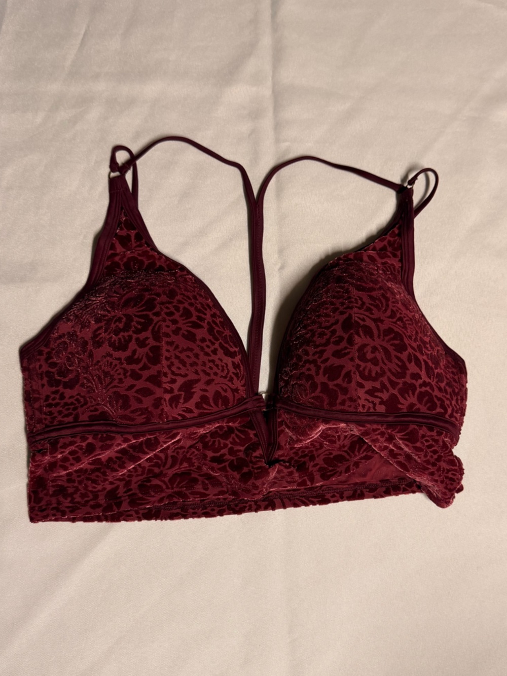 PINK Victoria's Secret Wine Lace Bralette